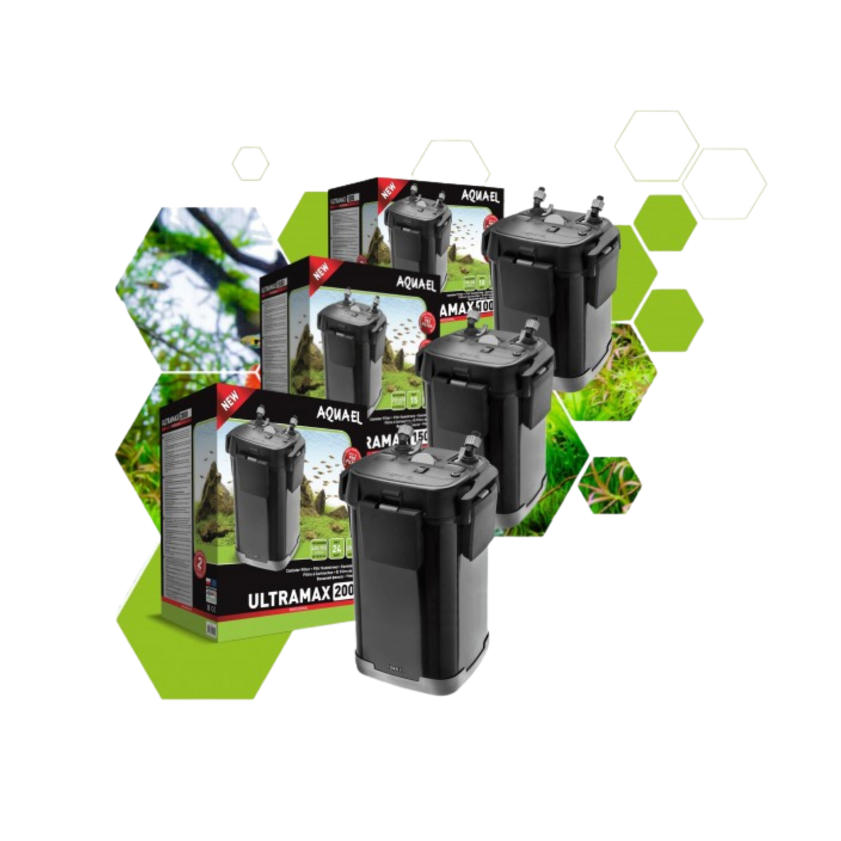 Curated visual reference: Gallery Detail: Aquael Ultramax Canister Filters