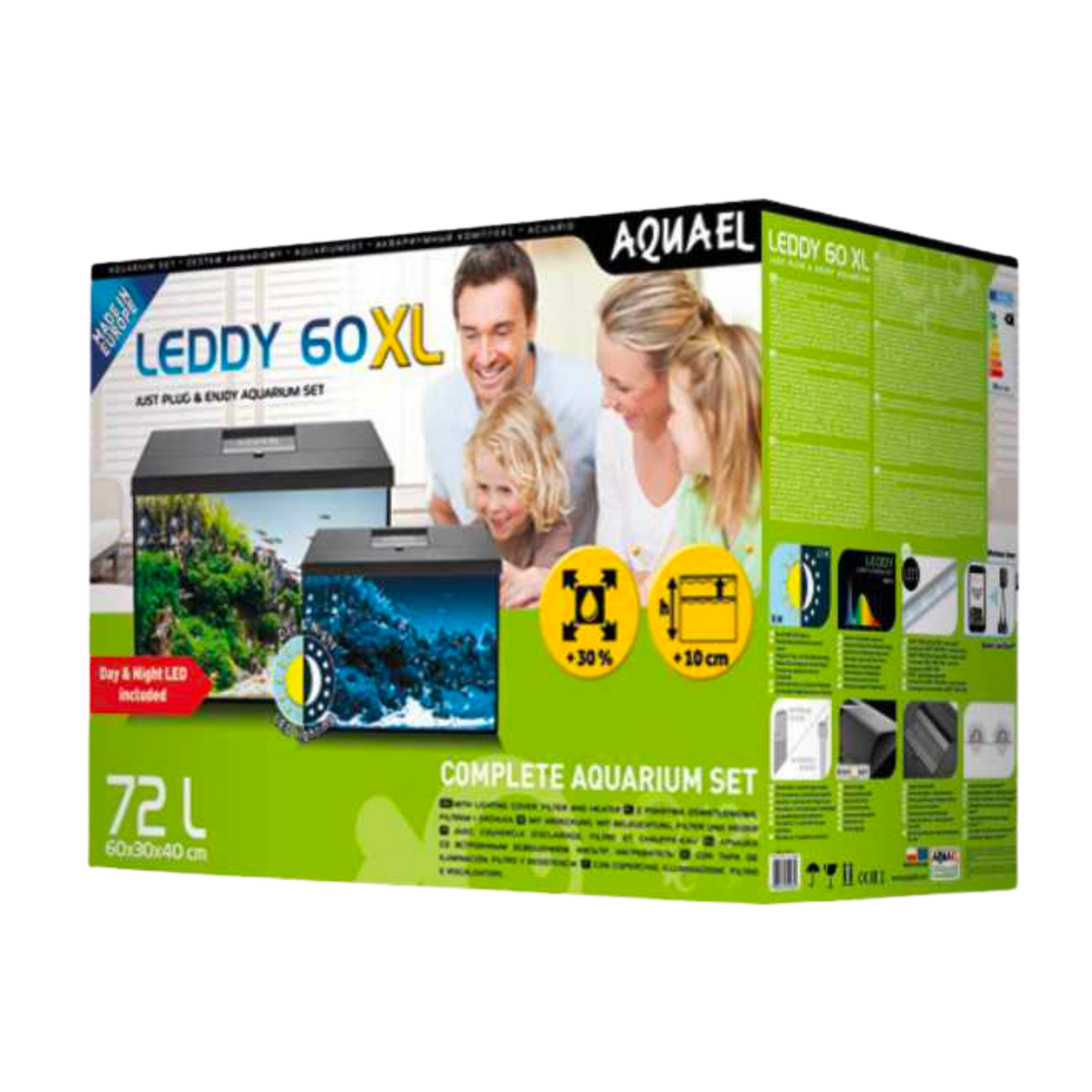 Aquael Leddy 40/ 60 XL Day & Night Aquarium Set TANK Aura Aquarium