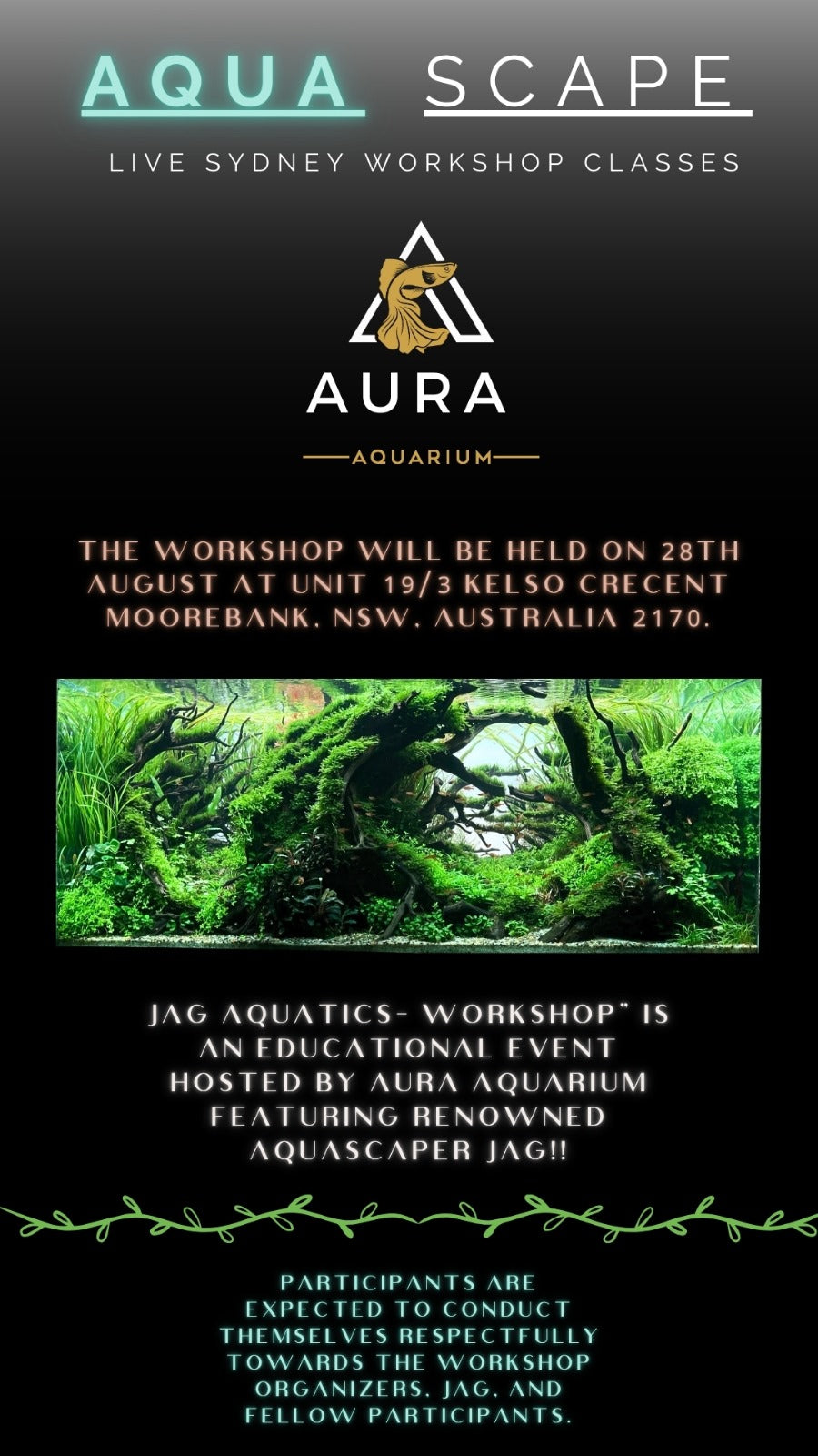 Aquascaping Workshop with Jag