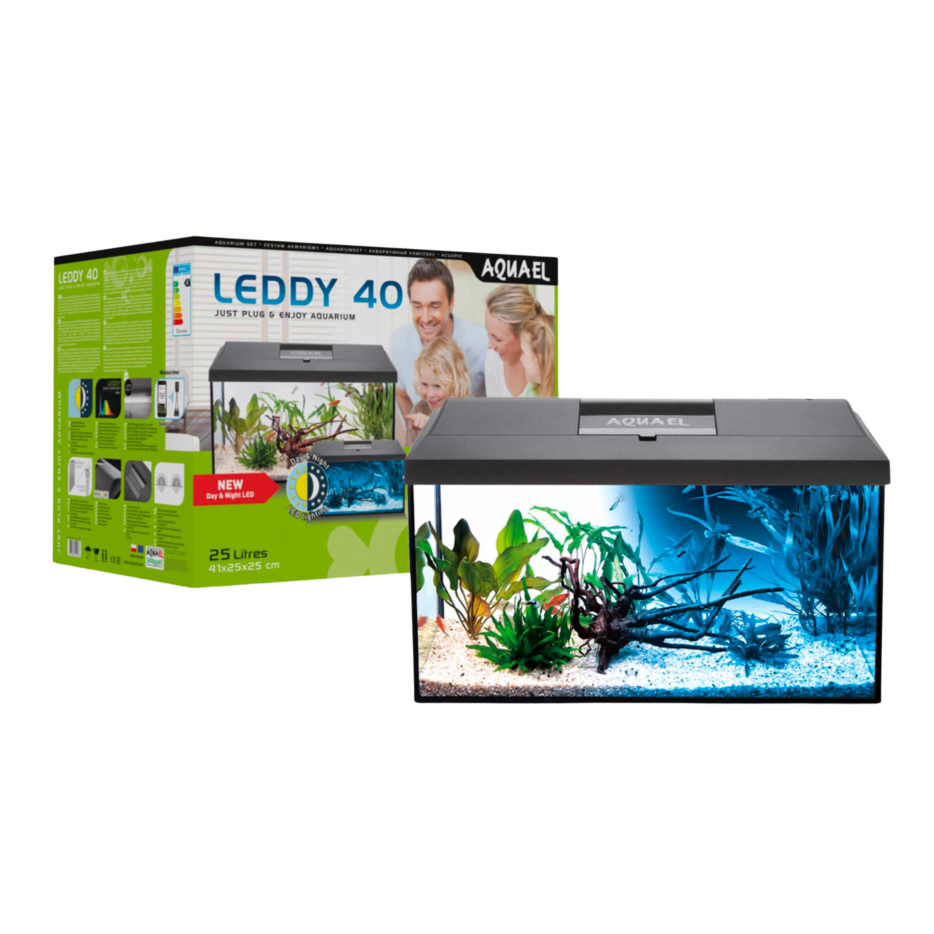 Aquael Leddy Day & Night Aquarium Set tanks