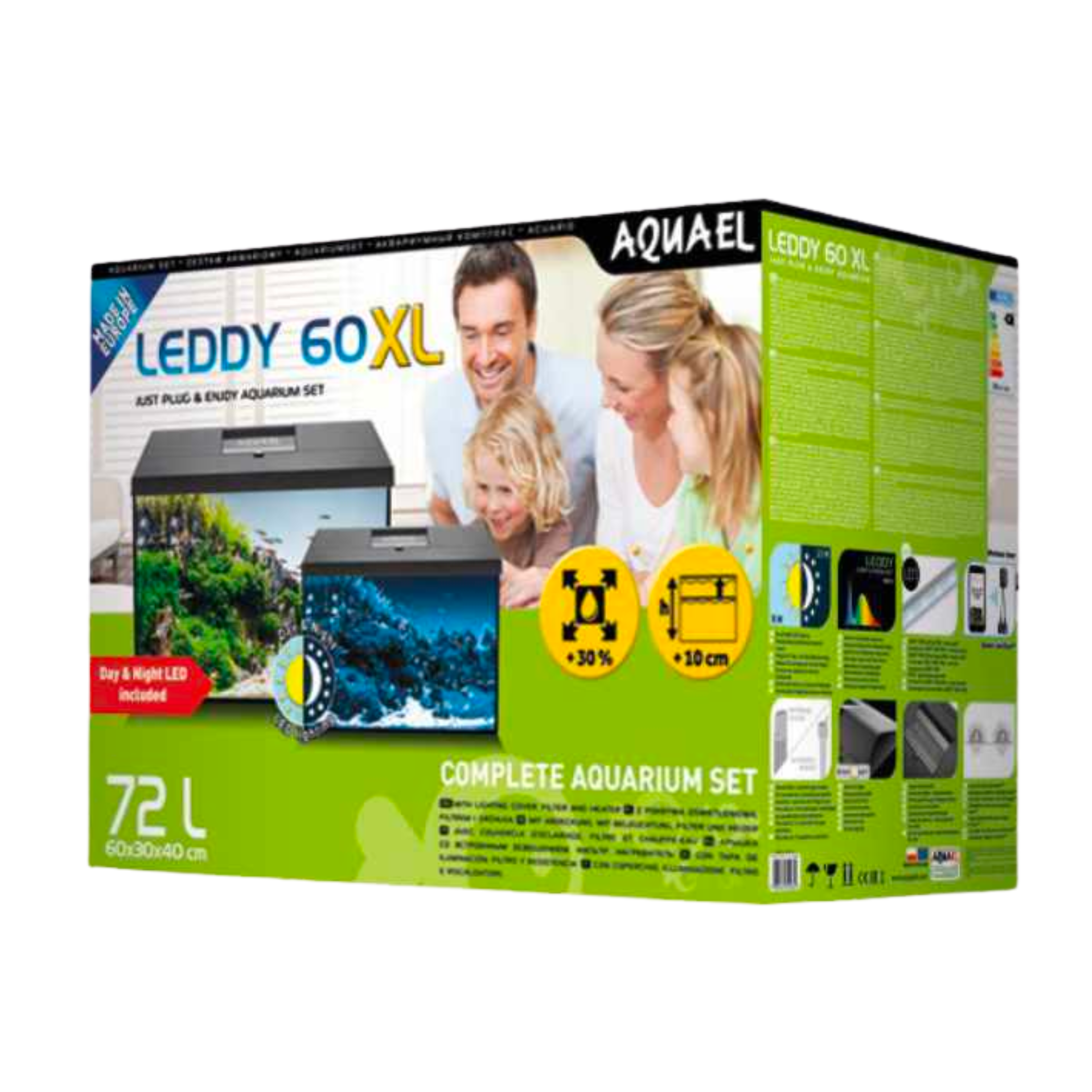 Aquael Leddy 40/ 60 XL Day & Night Aquarium Set TANK